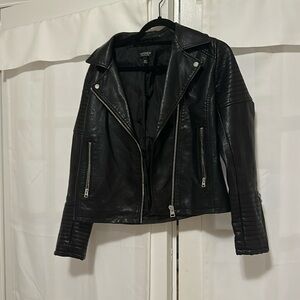 Topshop leather jacket size 6